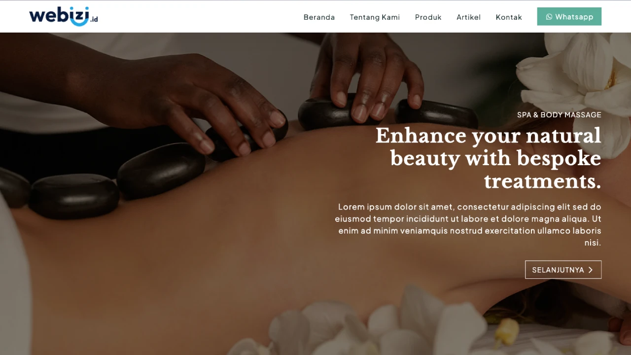 Find Beauty in Serenity - Webizi